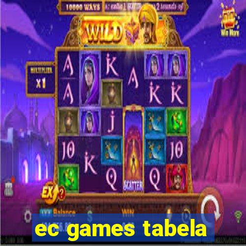 ec games tabela